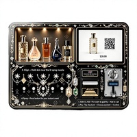 Distributeur automatique mural compact de parfum en spray, à monnayeur, avec plusieurs emplacements pour parfums, sans surveillance