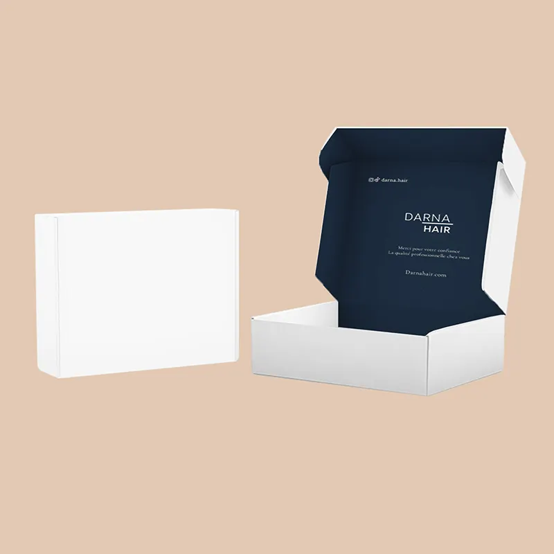 Individuelles Drucklogo rosa Versand-Mailer-Schachteln für kleine Unternehmen Boxverpackung aus Wellpappe für Schuhe Kleidung