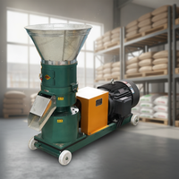 Machine à granulés de bois 200 kg par heure pour la production de granulés d'aliments pour animaux et de biomasse, double usage