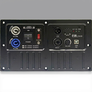 Getshow Professional FIR DSP 2400W 96KHZ Active <b>Speaker</b> <b>Amplifier</b> Module <b>with</b> XLR Input USB Control FIR810S Powder Coated Metals - Product Image 1