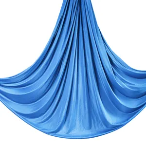 Профессиональная Летающая воздушная качели шелковая ткань складная 5 м ультра сильная эластичная трапеция Йога качели гамак слинг стенд
