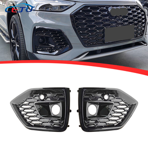 Kits d'accessoires de voiture en nid d'abeille ABS noir brillant Tuning calandre de grilles latérales de pare-chocs avant pour <span class=keywords><strong>Audi</strong></span> SQ5 <span class=keywords><strong>Sportback</strong></span> FY 2021-2024 - Product Image 1