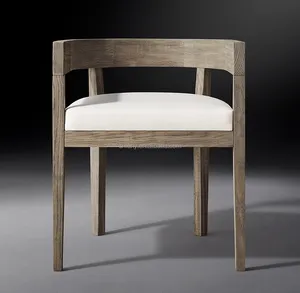 现代美式餐桌椅餐厅家具橡木实木餐桌椅