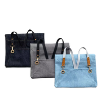 Nouvelle Tendance Tablier de Travail en Jean Durable Sans Manches Unisexe Lavable et Réutilisable pour Restaurant, Café, Salon de Beauté et Onglerie
