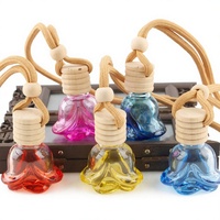 Flacon diffuseur de parfum pour voiture en verre de 10 ml, forme cloche, conteneur vide pour parfum, logo personnalisé, flacon suspendu