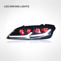 Ensemble de phares LED pour Mazda 6 2003-2015, yeux de démon LED, DRL, clignotants dynamiques séquentiels