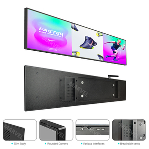 Mwe 23 inch trong nhà TFT kỹ thuật số siêu rộng <span class=keywords><strong>LCD</strong></span> kéo dài thanh Màn hình hiển thị cho siêu thị tàu điện ngầm quảng cáo cho ngoài trời OEM - Product Image 3