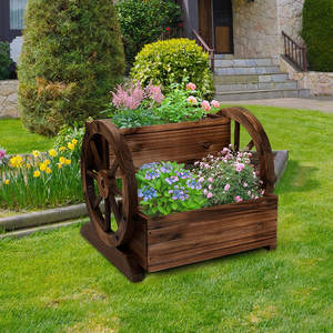 Jardinière décorative <span class=keywords><strong>en</strong></span> <span class=keywords><strong>bois</strong></span> massif à plusieurs niveaux - Product Image 6