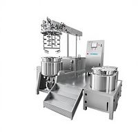 Machine d'émulsification hydraulique à cisaillement élevé pour la production de pâte solaire avec homogénéisation sous vide et mélange, capacité 1300 kg