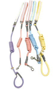 Einfarbige <span class=keywords><strong>Nylon</strong></span>-Hundeleinen in Macaron-Farben, Langlebige Multifunktionale Seilleine im Klassischen und Modernen Stil - Product Image 3