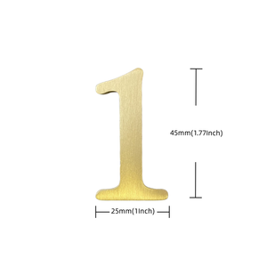 定制不锈钢和黄铜门牌装饰门牌，采用数控加工（5轴）和线切割技术，适用于酒店 - Product Image 3