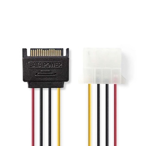 <b>Sata</b> 15 Pin Male To Molex Female Power <b>Cable</b> 0.15m Internal Connector - Product Image 2