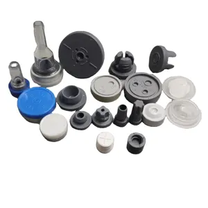 pharmaceutical rubber plug stopper supplier for infusion and injectables glass bottle vials