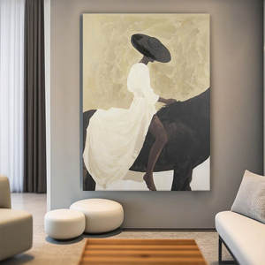 Minimalismus Wabi Sabi Retro Abstrakte Wandkunst Luxuriöses Handgefertigtes Übergroßes Maßgefertigtes Dekoratives Ölgemälde für Wohnzimmer - Product Image 3