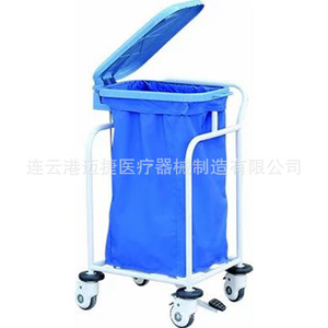 Carrito de Ropa Médica con Bolsa para Polvo Desmontable, 4 Ruedas Giratorias, Multifuncional, para Uso Hospitalario - Product Image 1