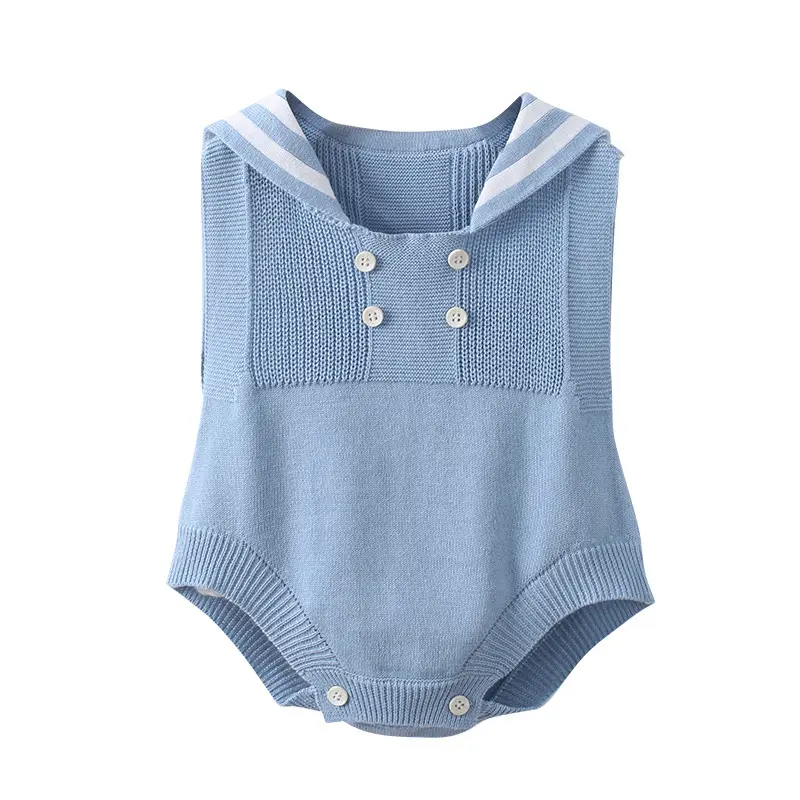 Nuovissimi pagliaccetti casual per neonati in maglia eleganti di alta qualità