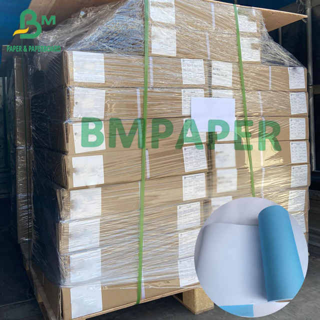 80gsm Inkjet Printer Paper Blueprints One Side Blue, One Side White 610mm 880mm X 50m 100m 150m Roll Core 2"
