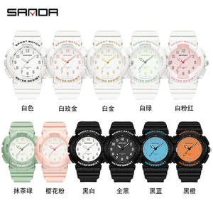 Montre Sanda 6094 pour adolescentes, modè<span class=keywords><strong>le</strong></span> neuf, vente chaude, résistante à l'eau, tendance, sport de plein air, mouvement à quartz - Product Image 3