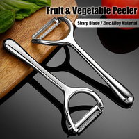 Zware zinken legering Y-vormige groenteschiller met scherp mes voor commerciële keukens, fruitbereiding, groothandel