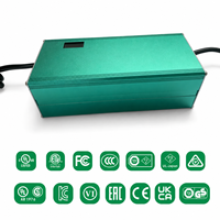 Chargeur de batterie intelligent personnalisé 1800W 24V 40A 48V 20A 60V 20A 72V 20A à courant réglable pour équipement industriel