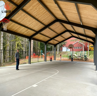 Structure en acier préfabriquée à grande portée pour terrain de basket-ball, gymnase, stade sportif intérieur, arène sportive, bâtiment sportif personnalisé