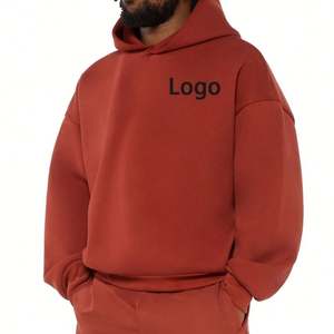 Venta al por mayor personalizado bordado logotipo hombre alta calidad Sudadera con capucha fabricación Puff estampado polar francés Terry Sudadera con capucha de gran tamaño para las mujeres - Product Image 1