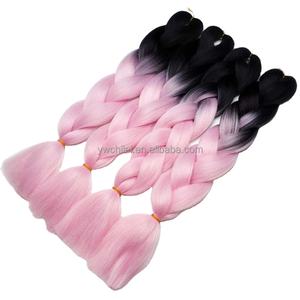 Extensions de <span class=keywords><strong>cheveux</strong></span>, tresses <span class=keywords><strong>Afro</strong></span> Jumbo en deux tons avec couleur ombré, 24 pouces, 24 pièces - Product Image 4