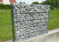 Cage de gabion soudée personnalisée Filet de clôture gabin paysage