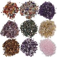 En Gros 100g Graviers de Cristal Mélange de Matériaux, Paillettes de Cristal Naturel Améthyste Quartz Rose Graviers Roulés