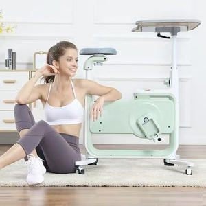 Vélo d'exercice tout-en-un, vélo de spinning d'intérieur <span class=keywords><strong>pliable</strong></span> réglable, cadre en métal, affichage électronique, capacité de 100 kg, stable - Product Image 1