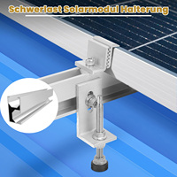 Système de montage de toit solaire Structure solaire réglable Module de support de composants de rail de toit en étain sur le toit avec pieds en L Montage solaire