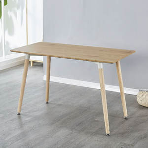 Promotions de mars : Meubles de salle à manger pas chers, table à manger en MDF noir avec pieds en bois de hêtre, tables à manger pour restaurants - Product Image 5