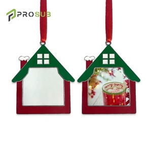 Adornos Sublimables al por Mayor Prosub, Piezas en Blanco de Aleación de Zinc para Colgar en el Árbol de Navidad, Decoración DIY con Transferencia de Calor, Colgantes Navideños - Product Image 2