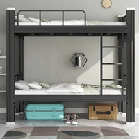 Dortoir Loft Lits superposés Cadre Double Decker Cama Letera Lit superposé en métal
