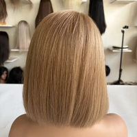 Perruque Bob 5x5 HD Lace Closure avec base en soie, sans colle, en cheveux humains vierges, densité, couleur et longueur personnalisables