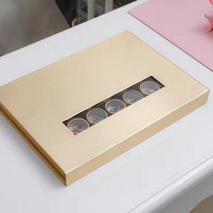 35 Grid/ Set Wholesale Independent Aluminum & Acrylic Plastic Nail Art Tooth Gems Empty Storage Nail Decorations Box Nail Tool - Product Image 1