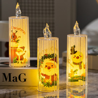 Bougies de Noël en gros, lumières LED, décorations pour arbre de fête, cadeaux de festival, ornements de table, décorations de Noël pour la maison