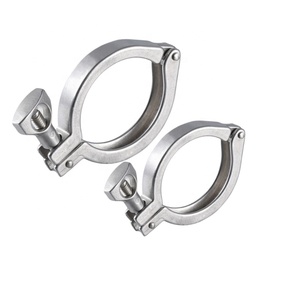 Thép không gỉ 304 điều chỉnh Ống kẹp với cao su Gasket kẹp với khung gầm hàn chủ đề nội bộ ống khung - Product Image 2