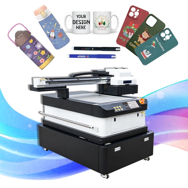 Uv Dtf Printer Xp600 I3200 Heads Uv Dtf Printer 60*90cm Uv Printer Dtf Flat Bed Printing on Pvc/plastic/acrylic Plastic