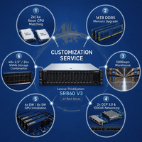 Serveur en rack 4U ThinkSystem SR860 V3 4S Intel Xeon 4e génération 1,92 To TruDDR5 NVMe pour calcul en mémoire et base de données, neuf et en stock