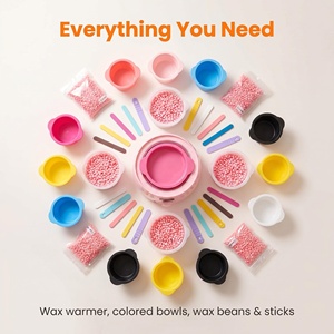 Wholesale Food Grade Silicone Waterproof Non-Stick Wax Melting Bowl Set for Hair Removal Wax Beans Heating Beauty Salon Use OEM - Product Image 6