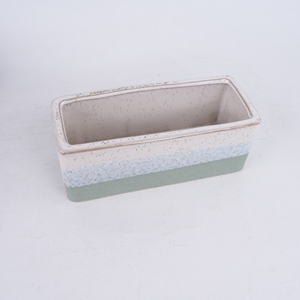 <span class=keywords><strong>Maceta</strong></span> de Cerámica Moderna de Lujo para Bonsái, Acabado Esmaltado, Uso en Interiores, Rectangular, para Suculentas, Color Marrón, para Hogar y Jardín - Product Image 5