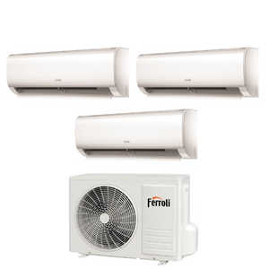 Aire Acondicionado Ferroli Trial Split Inverter AMBRA Serie M 7 + 7 + 12 con 27-3 R-32 Integrado Wi-Fi 7000 + 7000 + 12000-Nuevo - Product Image 2
