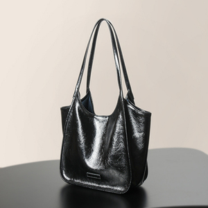 Sac à main en cuir véritable grande capacité pour femme, idéal pour les trajets quotidiens et les loisirs, sac fourre-tout de luxe en cuir véritable à porter à l'épaule - Product Image 2