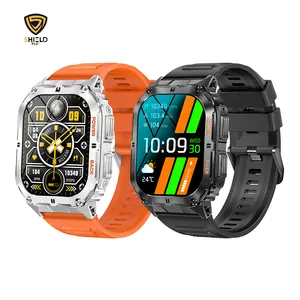 2023 Men's AMOLED Smart Watch with 49mm LED Screen Dustproof Anti-Impact Features Bluetooth Blood Oxygen Heart Rate Monitoring
