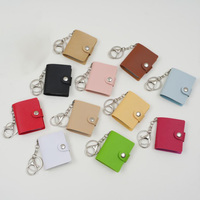 Mini album photo en PU, breloque porte-clés, accessoire de sac à main, pendentif pour sac, avec 16-20 photos