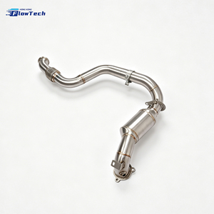 High Quality 304 Stainless Steel Downpipe for Mercedes Benz C63 C63S W205 GLC63 X253 M177 4.0T V8 Biturbo High Flow Direct Fit - Product Image 2