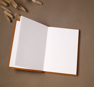 Diario de Papel Hecho a Mano con Cubierta de Tela Bordada a Mano con Diseño de Yoga Rosa (9 x 6 Pulgadas), Cuaderno de Escritura Espiritual Artesanal - Product Image 3