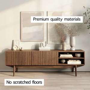 <span class=keywords><strong>Meuble</strong></span> TV design moderne et élégant 2026, fin et spacieux, avec 2 portes et une <span class=keywords><strong>niche</strong></span> ouverte - Product Image 2