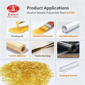 Résine de polyamide soluble dans l'alcool E1102 utilisée dans les encres, les adhésifs thermosoudables et les revêtements en polyamide - Product Image 6